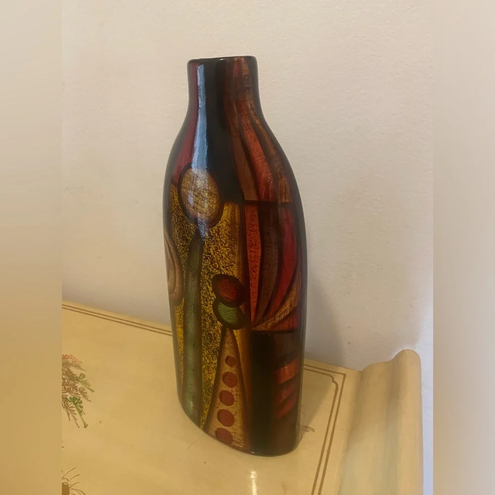 Vintage Decorative Ceramic Abstract Sculpture Art Vase